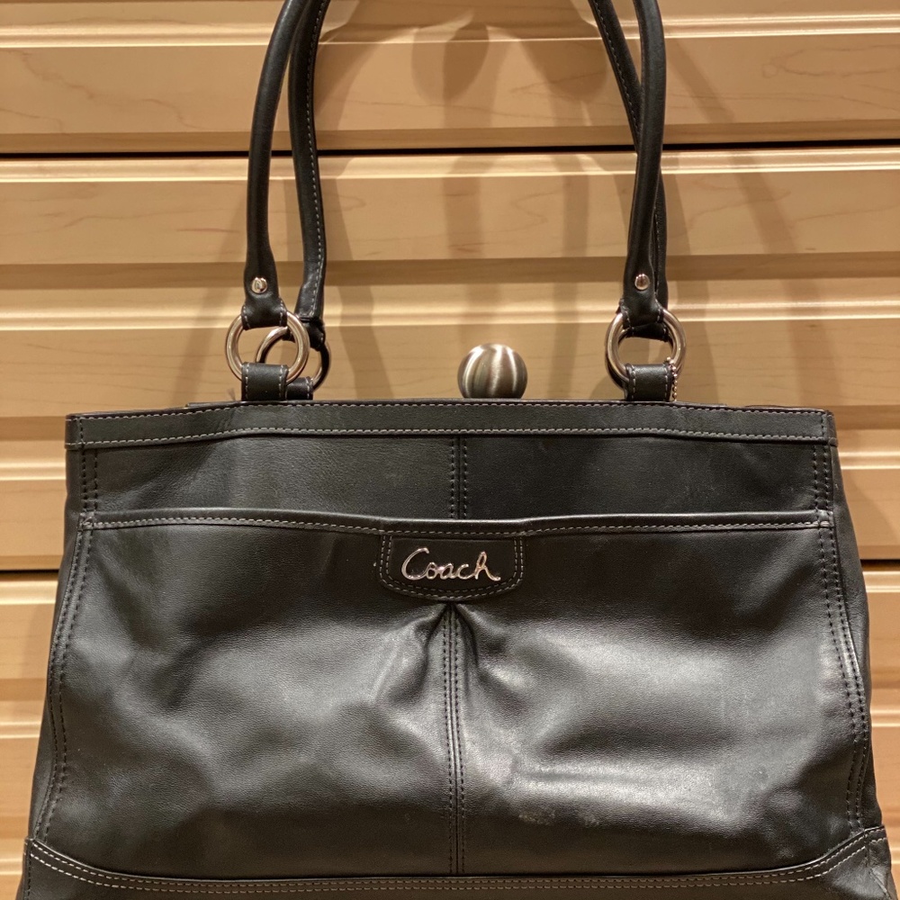 Classic Black Coach purse